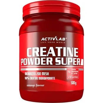 Kreatin Activlab Creatine Powder Super 5000 mg - 500 g Příchuť: pomeranč