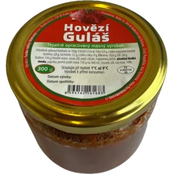 Hovězí guláš ve skle - 1 porce, 300 g