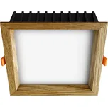 APLED SQUARE WOODLINE Vestavné LED svítidlo, 1211 lm, teplá bílá, dub 21288