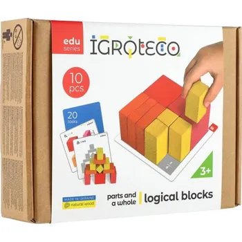 ostatní stavebnice Hlavolam - stavebnice dřevo 10 dílků