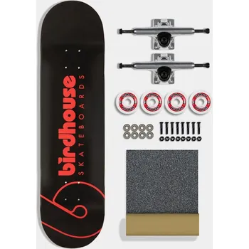 Skateboard Birdhouse - Kit Team Logo Black 8,25" - Sestav si vlastní skateboard