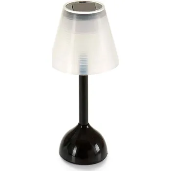 Stojací lampa IBERGARDEN Solární zahradní stolní lampa, Ø 9,5 cm, černá