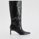 Reserved - Kozačky na podpatku - tmavě fialová - 300FF-49X - 300FF-49X-42