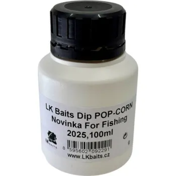 Návnadové aroma LK Baits Dip POPCORN Novinka For Fishing 2025,100ml