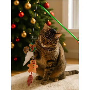 Hračka pro kočku Sinsay - Hračka na rybářskou prut pro kočky 3 pack - vícebarevná - 851HL-MLC - 851HL-MLC-ONE