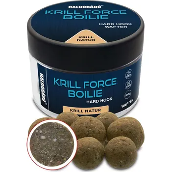 Boilies Haldorádó Wafters Krill Force Hard Hook Boilies 24/30mm Krill Natur