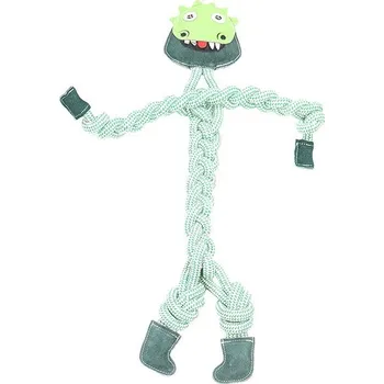 Hračka pro psa animALL Mr. Roper Krokodýl kůže + lano 78 cm/16 mm