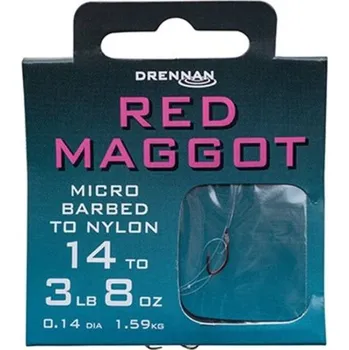 Rybářský háček Drennan návazce Red Maggot vel. 20 / 2lb 8oz