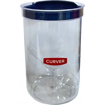 Dóza na potraviny CURVER Nádoba na sypké potraviny s odměrkou 1,7 l, tmavě modrá
