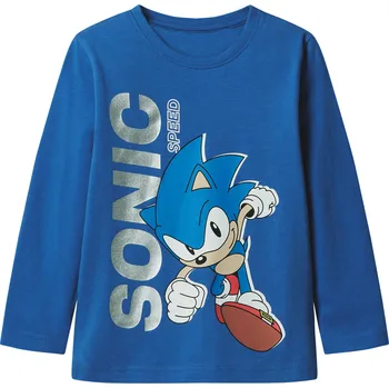 Chlapecké triko s dlouhými rukávy (modrá, 98/104)