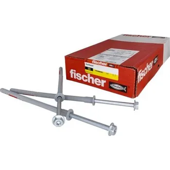 Hmoždinka Fischer DuoXpand 10x200 FUS (balení 50 ks) – rámové hmoždinky s pozinkovaným šroubem s šestihrannou hlavou SW13 / TORX T40