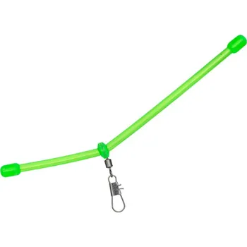 Průjezd zahnutý s karabinkou plastový - 4 ks/10 cm