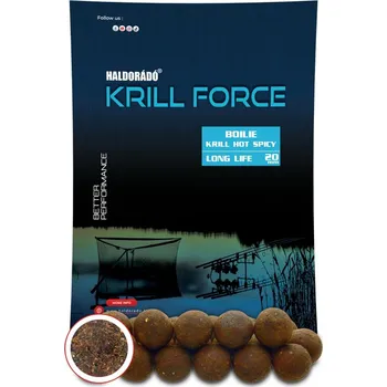 Boilies Haldorádó Boilies Krill Force Long Life 700g 20mm Krill Hot Spicy