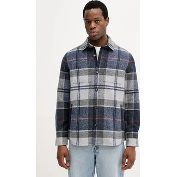 Pánská větrovka Košilová bunda Barbour MOS0400 námořnická modř 59X, vel. XL