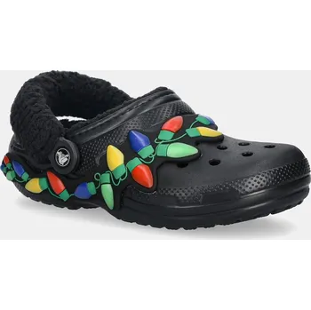 Pánské pantofle Pantofle Crocs Classic Lined Holiday Lights Clog 212054.0C4 černá 99X, EUR 43/44