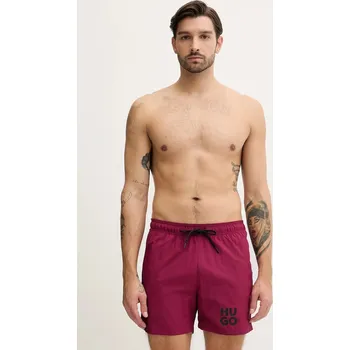 Pánské kraťasy Plavkové šortky HUGO PAOLO 50545464 růžová 43C, vel. L