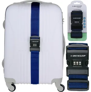 Příslušenství k zavazadlu UNIVERZÁLNÍ ZABEZPEČOVACÍ POPRUH NA KUFR S KÓDOVÝM ZÁMKEM DUNLOP 200x5CM