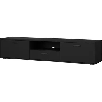 Televizní stolek TV stolek Mabela III, černý mat