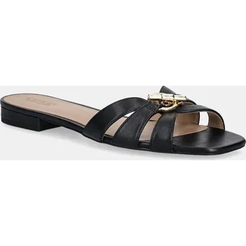 Dámské pantofle Kožené pantofle Lauren Ralph Lauren Blike Slide dámské, černá barva, 802982875002 802982875002.001 99X, EUR 37
