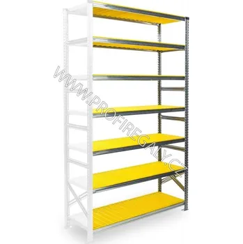 Dílenský regál Regál SUPER 1576x600x320mm 3 police plast přídavný modul - 7387