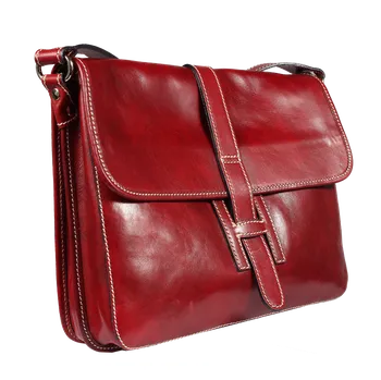 Pánská aktovka NovaKabelka.cz Kožená aktovka Riccardo Rosso