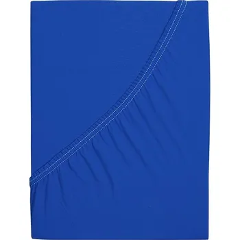 Prostěradlo B.E.S. PETROVICE Prostěradlo Jersey česaná bavlna MAKO 200 × 200 cm, královsky modré