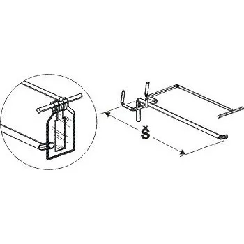 Prodejní regál Jednoháček s hrazdou 200mm - 2382