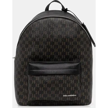 Sportovní batoh Batoh Karl Lagerfeld K/MONOGRAM hnědá barva, B1M30221 88A, vel. ONE SIZE