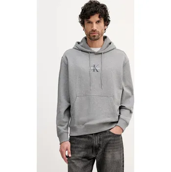 Dámská mikina Bavlněná mikina Calvin Klein Jeans LV04RD243G šedá 90A, vel. S