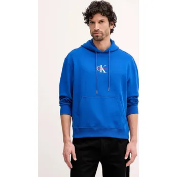 Pánská mikina Bavlněná mikina Calvin Klein Jeans LV04RD243G modrá 57X, vel. L