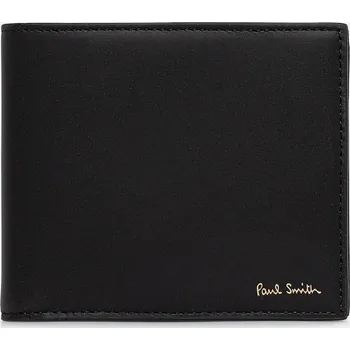 Peněženka Kožená peněženka Paul Smith pánská, černá barva, M1A-4833-CMULTI M1A.4833.CMULTI 99X, vel. ONE SIZE