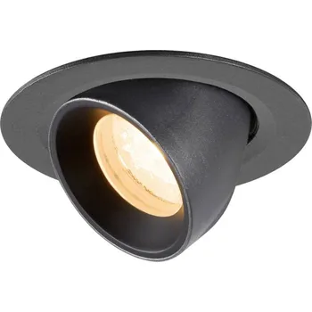 BIG WHITE (SLV) NUMINOS GIMBLE XS Stropní vestavné svítidlo, 2700 K, 40°, IP20, kulaté, černé 1010029