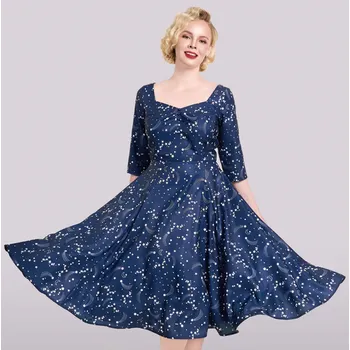 Dámské šaty Lindy Bop retro šaty Linda - Stars Velikost: S (UK 10)