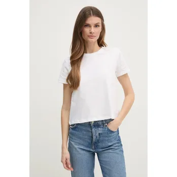 Pánské tričko Bavlněné tričko Sisley béžová barva 3I1XL101S 01F, vel. XS