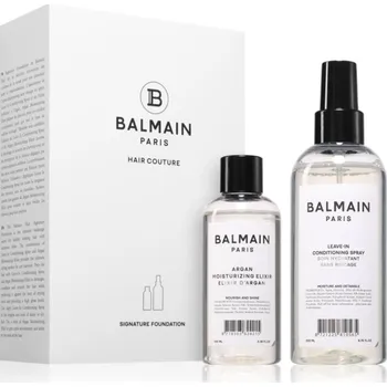 Balmain Hair Couture Signature Foundation arganový olej 100 ml + bezoplachový kondicionér 200 ml