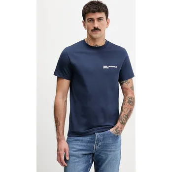 Bavlněné tričko Karl Lagerfeld Jeans pánské, bílá barva, s potiskem, A1M17003 59C, vel. S