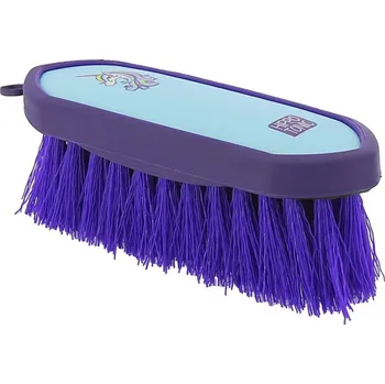 Čištění pro koně Kartáč H-Tonic hrubý malý tmavě modrá/růžová