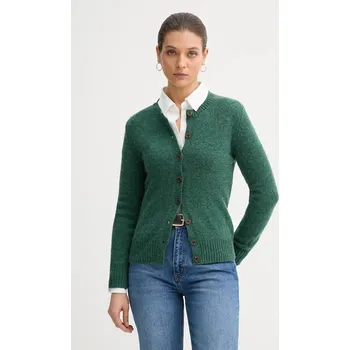 Dámský svetr Vlněný kardigan United Colors of Benetton béžová barva, 103ME500L 79X, vel. L