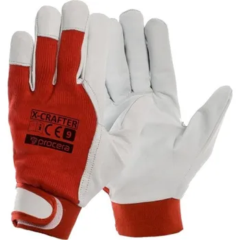 Pracovní rukavice PROCERA X-CRAFTER rukavice kombinovaná kůže + textil - 8 720079