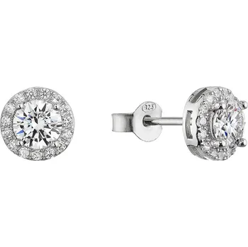 Šperk EVOLUTION GROUP CZ Stříbrné náušnice AURORA moissanite - 11M00003