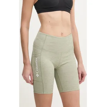 Dámské kraťasy Sportovní šortky Columbia Move dámské, šedá barva, melanžové, high waist, 2075971 97X, vel. M