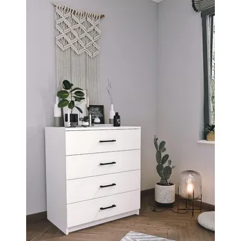 Komoda VerDesign DOMINO zásuvková komoda, bílá