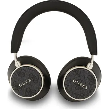 Sluchátka Guess PU Leather 4G Classic Logo ENC Bezdrátová Bluetooth Sluchátka Barva: Černá