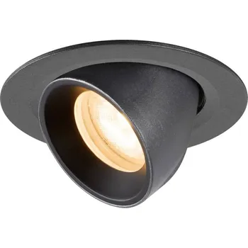 BIG WHITE (SLV) NUMINOS GIMBLE XS Stropní vestavné svítidlo, 2700 K, 55°, IP20, kulaté, černá 1010032