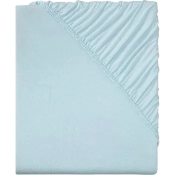 Prostěradlo LIVARNO home Žerzejové napínací prostěradlo modré světlé 140–160 x 200 cm