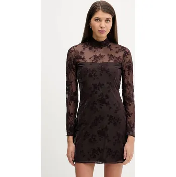 Dámské šaty Šaty Abercrombie & Fitch hnědá barva, mini, KI159-6360-404 KI159.6360.404 98A, vel. XL