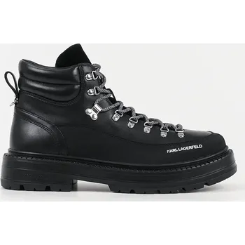 Pánská obuv Kožené boty Karl Lagerfeld MILES HIKER KL10245.000 černá 99X, EUR 41