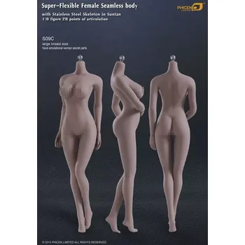 Doplněk k figurce Tělo pro 1/6 figurku Super Flexible Female Seamless Body Suntan (Large Breast Size)