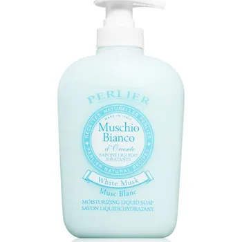 Mýdlo Perlier White Musk tekuté mýdlo na ruce a tělo 300 ml