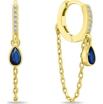 Náušnice Brilio Silver Originální kruhové náušnice s řetízkem EA880Y + 2 měsíce na vrácení zboží